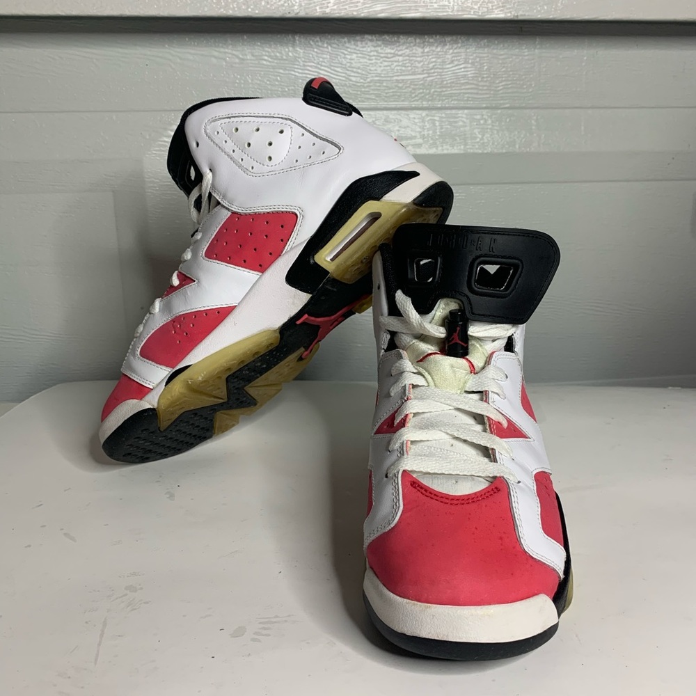 Coral pink 6s size 7y